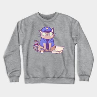 Police Cat Crewneck Sweatshirt